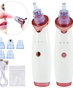 Blackhead Remover Vacuum Pore Cleaner USB Rechargeable Acne Comedone Extractor Tool Machine 5 Adjustable Suction Power and 4 Replacement Probes - Upgraded