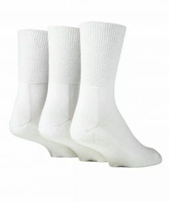 Men Diabetic Socks UK Size 6-11 (White Colour, 12 Pairs)