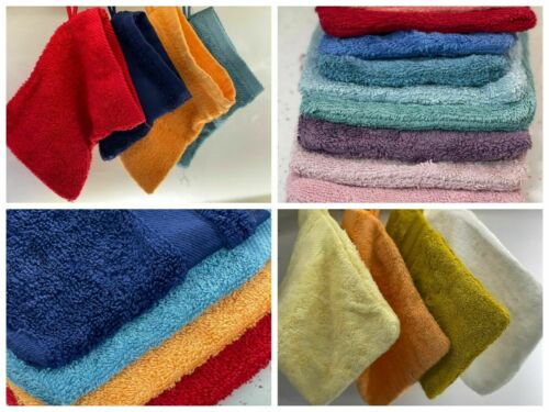 Premium 100% Egyptian Cotton Towels Luxury Soft Hand Towel Wash Mitts 600 GSM (12 HAND TOWLES)