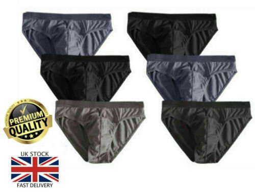 Mens Sports Soft Cotton Ribbed Slips Briefs Pants Underwear Hipsters S – XXL (2 DOZEN)