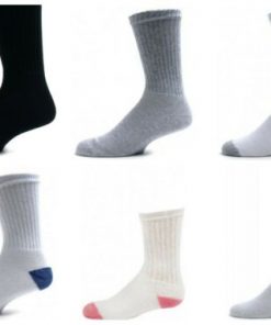Mens Womens Heel & Toe Crew Soft Cushioned Trainer Sports Socks Cotton Rich Lot (10 DOZEN)