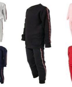 Kids Boys Girls Sports Tracksuit Fashion Trouser Suit Cotton 2PCS Set 1-10 Yrs (2 SUITS)